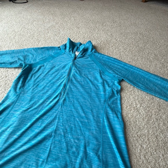 New Balance Blue Quarter-Zip Long-Sleeve Pullover - Picture 2 of 5